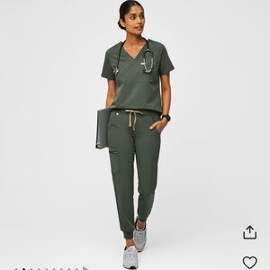 Figs Moss scrub set Small